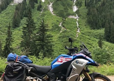 Glacier fed Waterfalls in the Backcountry