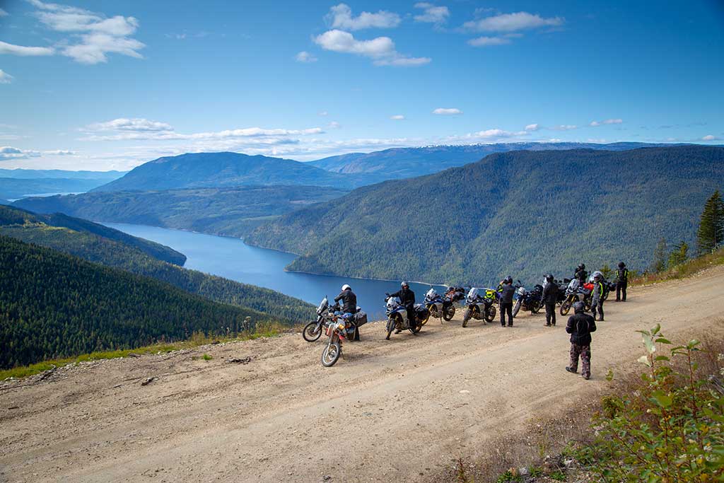 bikers on an adventure in the mountain trails